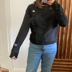 Champion Crew neck cropped Sweatshirt. XS